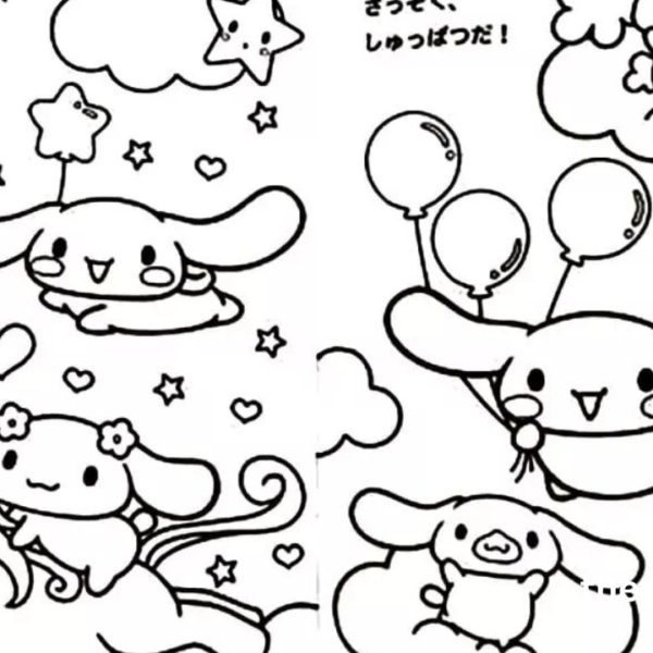 Cinnamoroll Coloring Pages: A Fun and Creative Journey