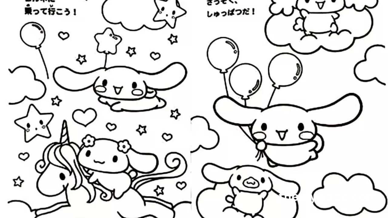 cinnamoroll coloring pages